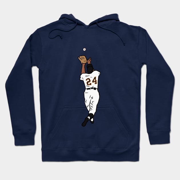 Willie Mays "The Catch" Hoodie by rattraptees